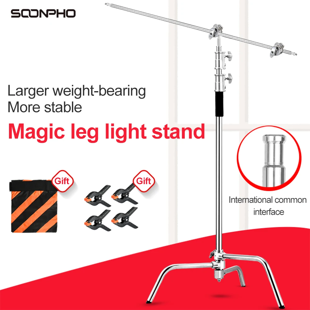 Newest Stainless Steel C-Stand with Hold Arm and Grip Head, Photography Stand with One Adjustable Leg
Newest Stainless Steel C-Stand with Hold Arm and Grip Head, Photography Stand with One Adjustable Leg