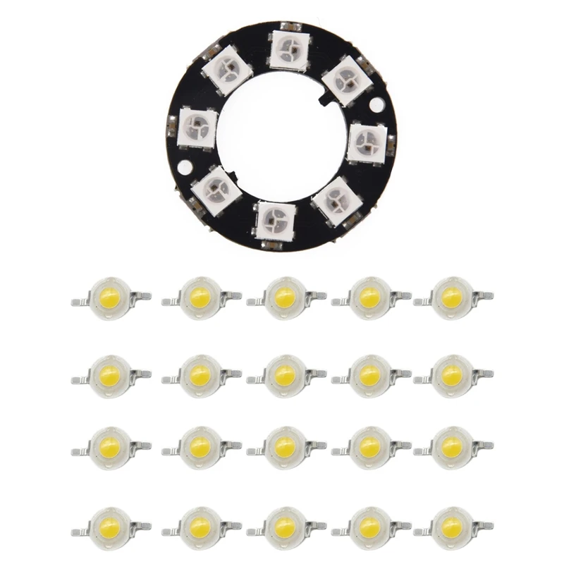 8-Bit WS2812 5050 RGB LED Ring Round Decoration Bulb with 20Pcs High Power Led Diodes
8-Bit WS2812 5050 RGB LED Ring Round Decoration Bulb with 20Pcs High Power Led Diodes