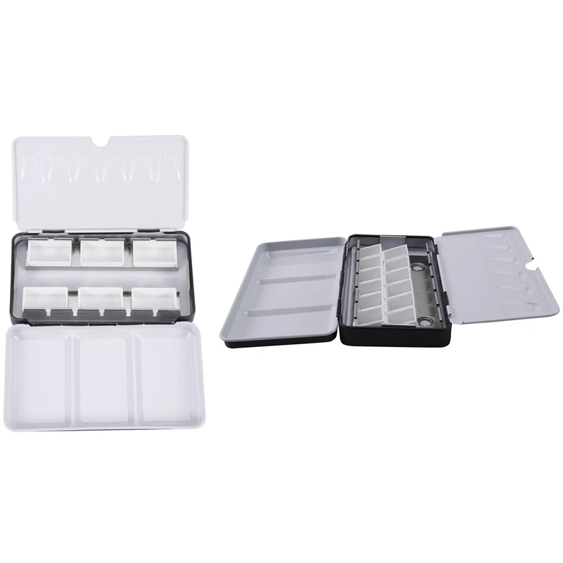 2 Pcs Watercolor Paint Tank Box Palette Painting Storage Paint Tray Palette Paint Box, with 12 Grids & with 6 Grids
2 Pcs Watercolor Paint Tank Box Palette Painting Storage Paint Tray Palette Paint Box, with 12 Grids & with 6 Grids