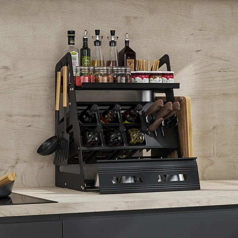 Kitchen Metal Storage Shelf Desktop Spice Multifunction Simple Storage Shelf Closet Aluminum Salle De Bain Home Items DF50SHR
Kitchen Metal Storage Shelf Desktop Spice Multifunction Simple Storage Shelf Closet Aluminum Salle De Bain Home Items DF50SHR