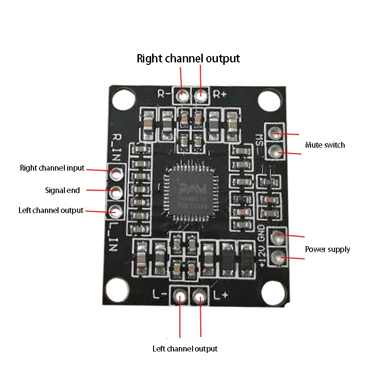 Digital power amplifier board 2*15W dual channel stereo mini speaker high power power amplifier module
Digital power amplifier board 2*15W dual channel stereo mini speaker high power power amplifier module