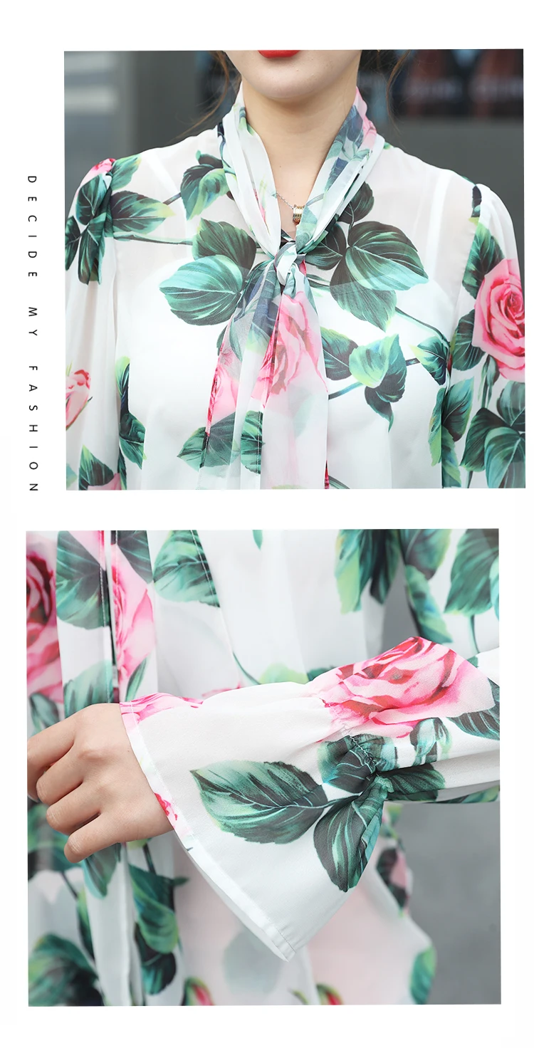 2020 Women Summer Two Piece Set Sexy white See Through Chiffon Rose Floral Print Bow Collar Shirt Top + Pink pencil Skirt Suit
2020 Women Summer Two Piece Set Sexy white See Through Chiffon Rose Floral Print Bow Collar Shirt Top + Pink pencil Skirt Suit