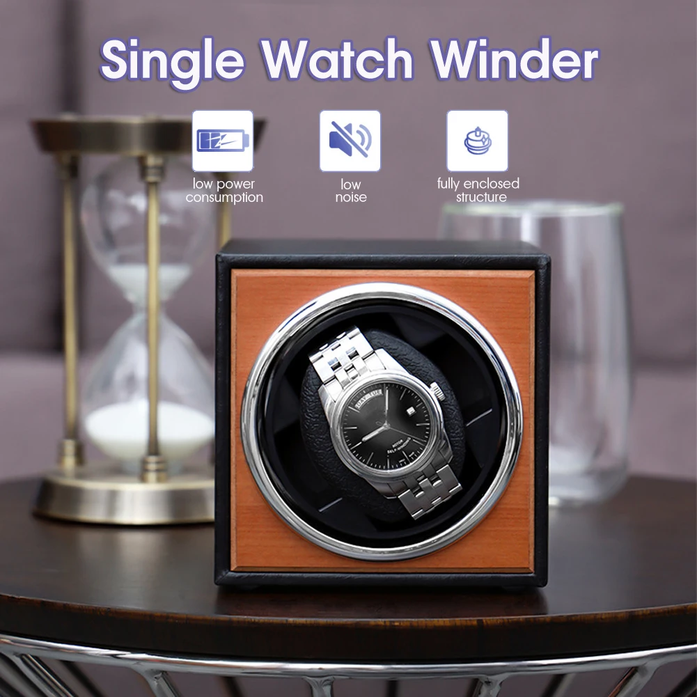 Single Watch Winder For Automatic Watches Collector Box Storage With Ultra Quiet Motor Shaker Watch Box
Single Watch Winder For Automatic Watches Collector Box Storage With Ultra Quiet Motor Shaker Watch Box