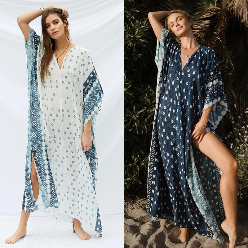 2020 spring and summer V-neck Muslim robe dress women's Beach Holiday casual skirt
2020 spring and summer V-neck Muslim robe dress women's Beach Holiday casual skirt