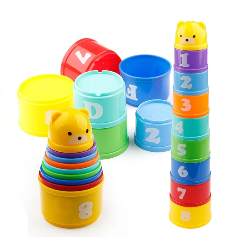 9PCS Educational Baby Toys 6Month+ Figures Letters Foldind Stack Cup Tower Children Early Intelligence
9PCS Educational Baby Toys 6Month+ Figures Letters Foldind Stack Cup Tower Children Early Intelligence