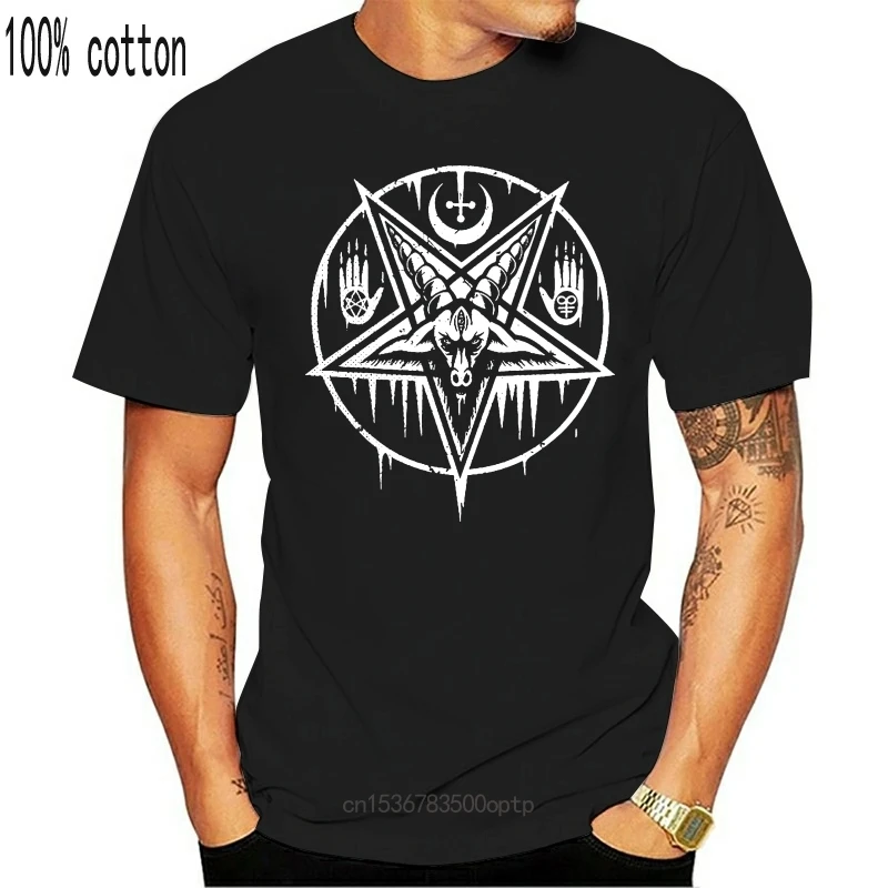 New Darkside Baphomet Pentagram Occult Satanic Mens T Shirt Black Rock Biker S-3XL Design Tops top tee
New Darkside Baphomet Pentagram Occult Satanic Mens T Shirt Black Rock Biker S-3XL Design Tops top tee