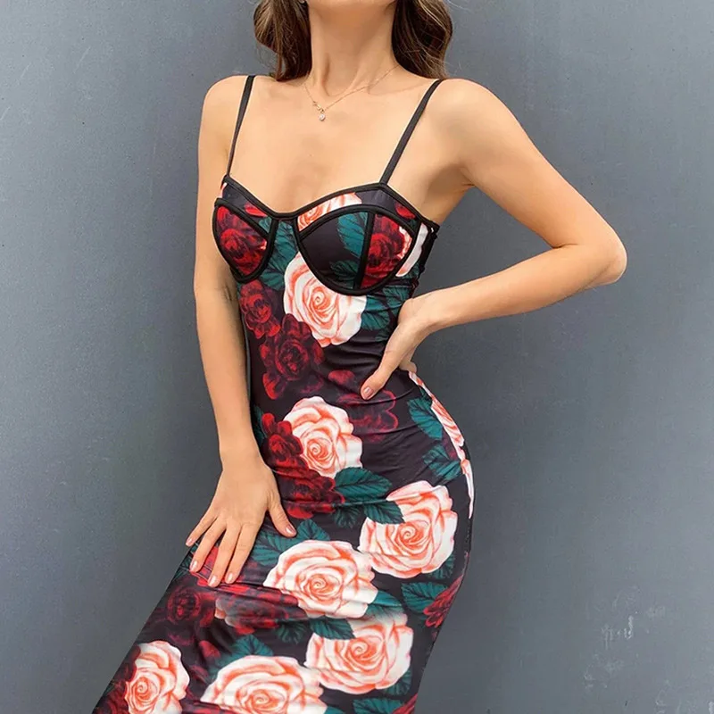 Summer Floral Printed Slip Dress Women Vintage Elegant Slim Hip Package Midi Dresses Female 2021 Fashion Elegant Ladies Vestidos
Summer Floral Printed Slip Dress Women Vintage Elegant Slim Hip Package Midi Dresses Female 2021 Fashion Elegant Ladies Vestidos