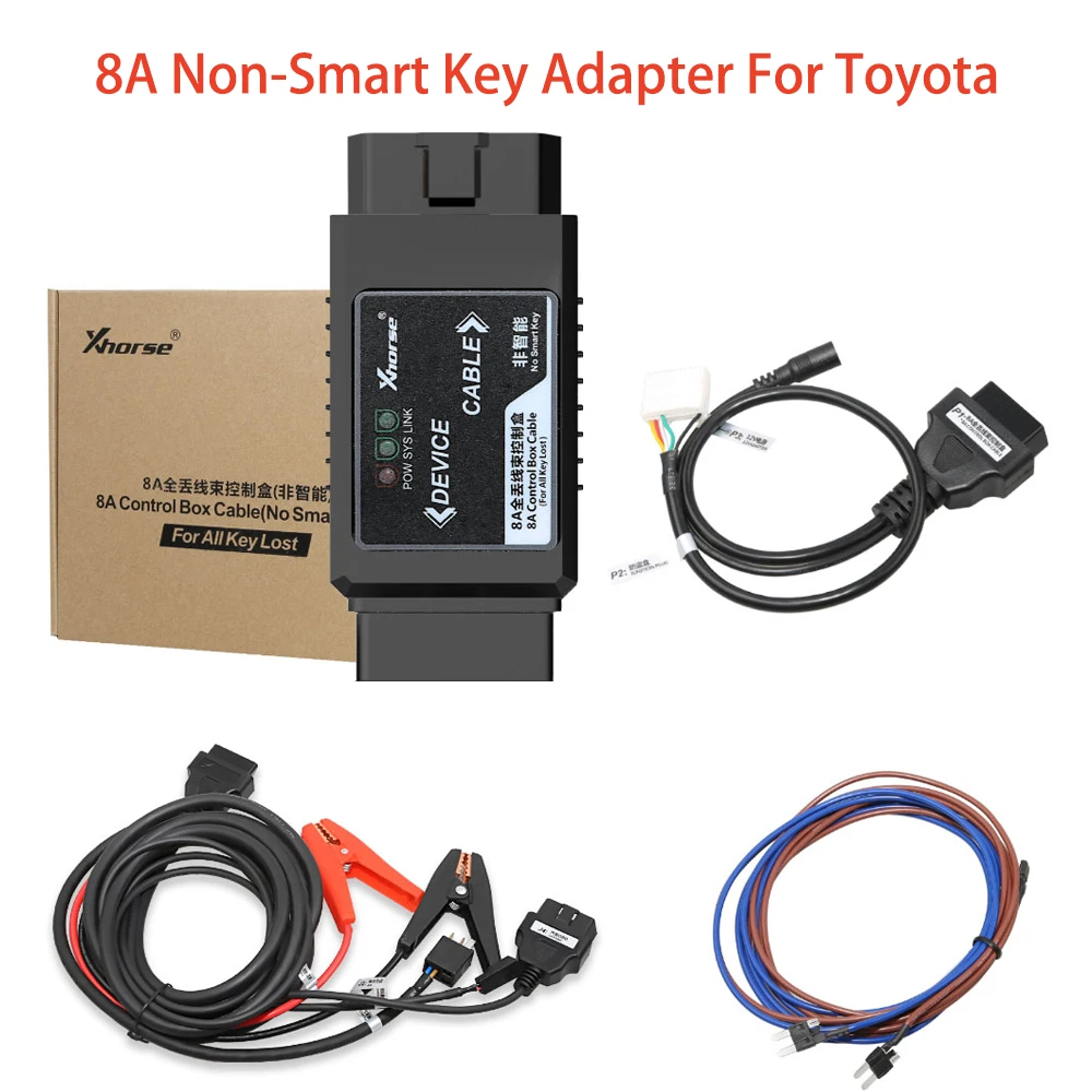 Xhorse VVDI For Toyota 8A Non-Smart Adapter 8A Control Box Cable without Disassembling IMMO BOX For All keys lost High quality
Xhorse VVDI For Toyota 8A Non-Smart Adapter 8A Control Box Cable without Disassembling IMMO BOX For All keys lost High quality