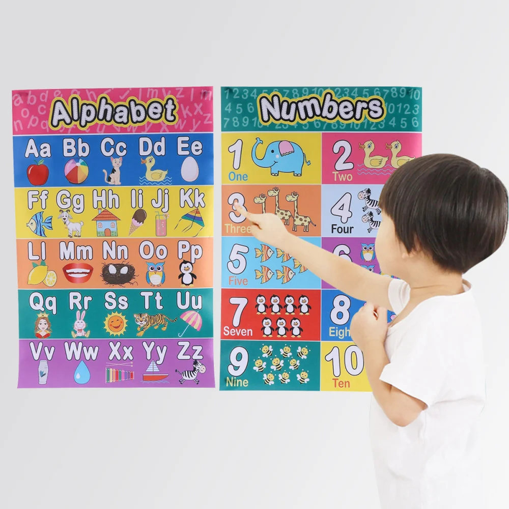 2pcs Early Educational Alphabet Mathematics Children Kids Wall Chart Poster Office School Education (30x45cm)
2pcs Early Educational Alphabet Mathematics Children Kids Wall Chart Poster Office School Education (30x45cm)