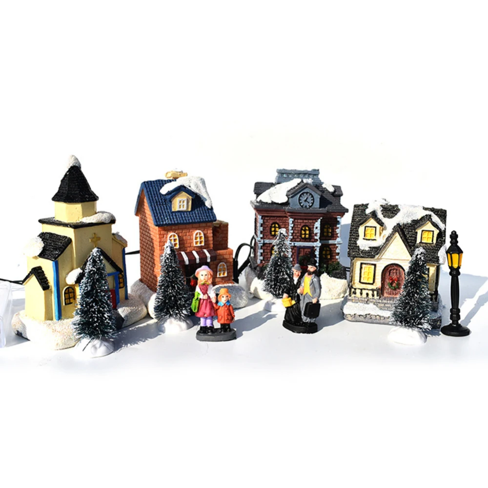 10PCS Small House Decoration Christmas Ornaments Santa Claus Suits Child Present Shining Cabin Christmas Decor 2020
10PCS Small House Decoration Christmas Ornaments Santa Claus Suits Child Present Shining Cabin Christmas Decor 2020