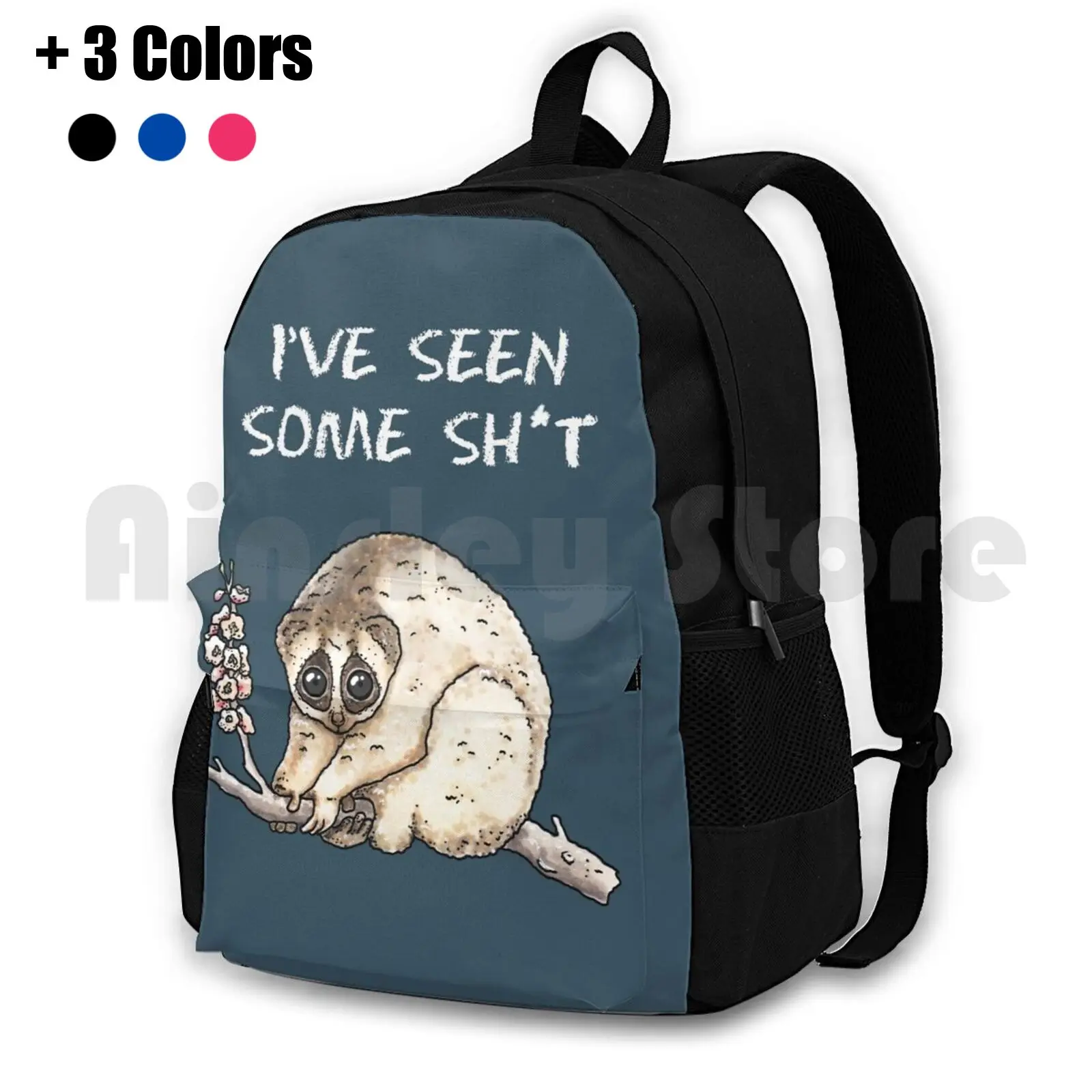 Slow Loris-Animal Series Outdoor Hiking Backpack Waterproof Camping Travel Slow Loris Lori Primate Eyes Flowers Enjoy Animal
Slow Loris-Animal Series Outdoor Hiking Backpack Waterproof Camping Travel Slow Loris Lori Primate Eyes Flowers Enjoy Animal