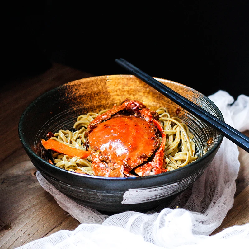 1PC RELMHSYU 7.5Inch Japanese Style Ceramic Large Sauce Ramen Bowl Soup Retro Dinner Bowl Tableware
1PC RELMHSYU 7.5Inch Japanese Style Ceramic Large Sauce Ramen Bowl Soup Retro Dinner Bowl Tableware