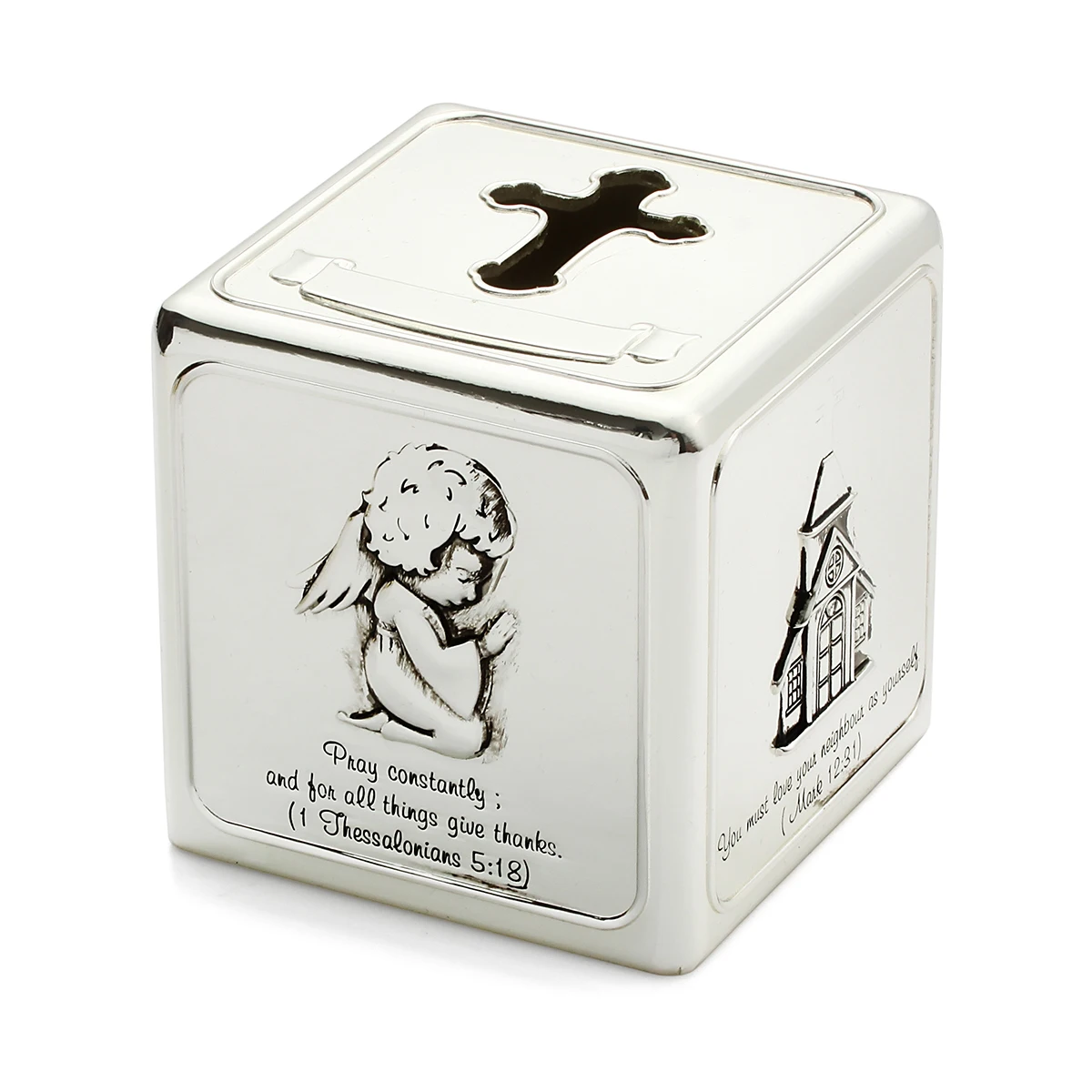 Silver Plated Money Box Gift And Favor For Baptism Ablution Christening First Holy Communion Kids Birthday Baby Shower Keepsake
Silver Plated Money Box Gift And Favor For Baptism Ablution Christening First Holy Communion Kids Birthday Baby Shower Keepsake