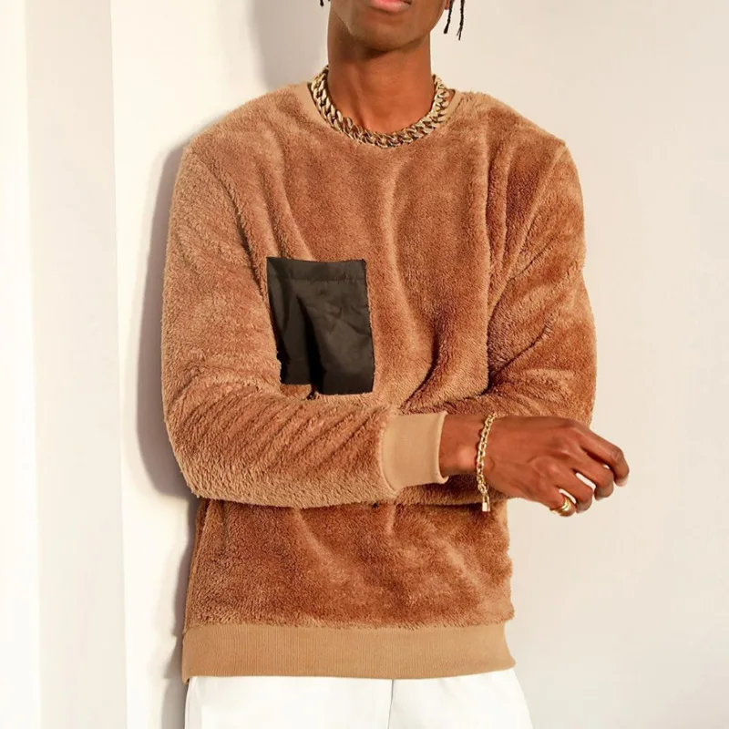 Autumn New Loose Sweater 2021 Fashion Men Clothing Streetwear Wholesale Item Patchwork Vintage Men's Plush Sweater Lounge Wear
Autumn New Loose Sweater 2021 Fashion Men Clothing Streetwear Wholesale Item Patchwork Vintage Men's Plush Sweater Lounge Wear