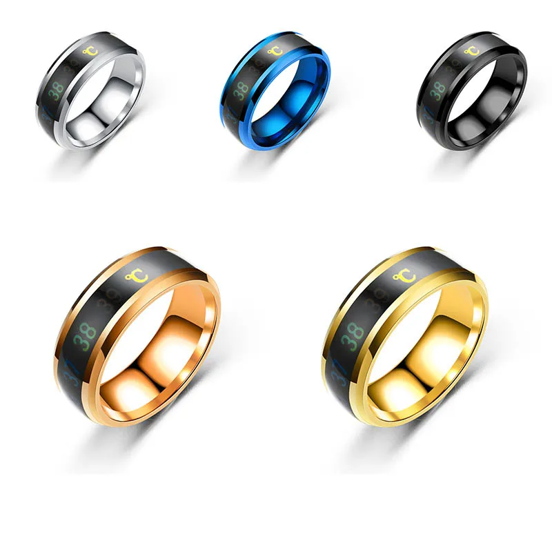Кольцо из нержавеющей стали с умным датчиком температуры тела, подарок на день рождения для пар, модное Отображение температуры в реальном ...
Кольцо из нержавеющей стали с умным датчиком температуры тела, подарок на день рождения для пар, модное Отображение температуры в реальном ...
