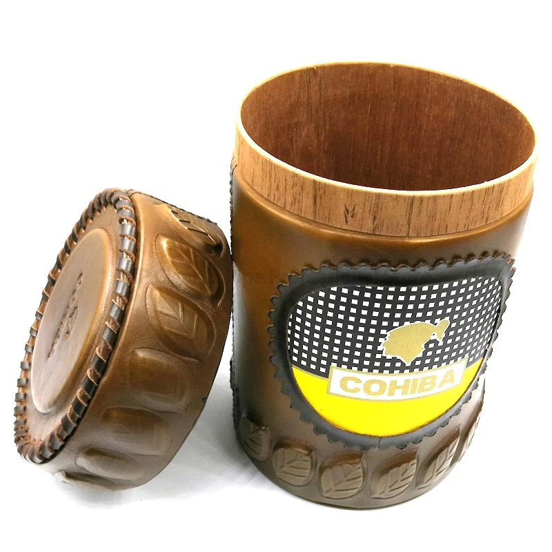 COHIBA Cedar Wood Cigar Humidor Box Travel Cigar Brown Leather Case Portable Cigars Tube Case With Hygrometer Humidifier
COHIBA Cedar Wood Cigar Humidor Box Travel Cigar Brown Leather Case Portable Cigars Tube Case With Hygrometer Humidifier