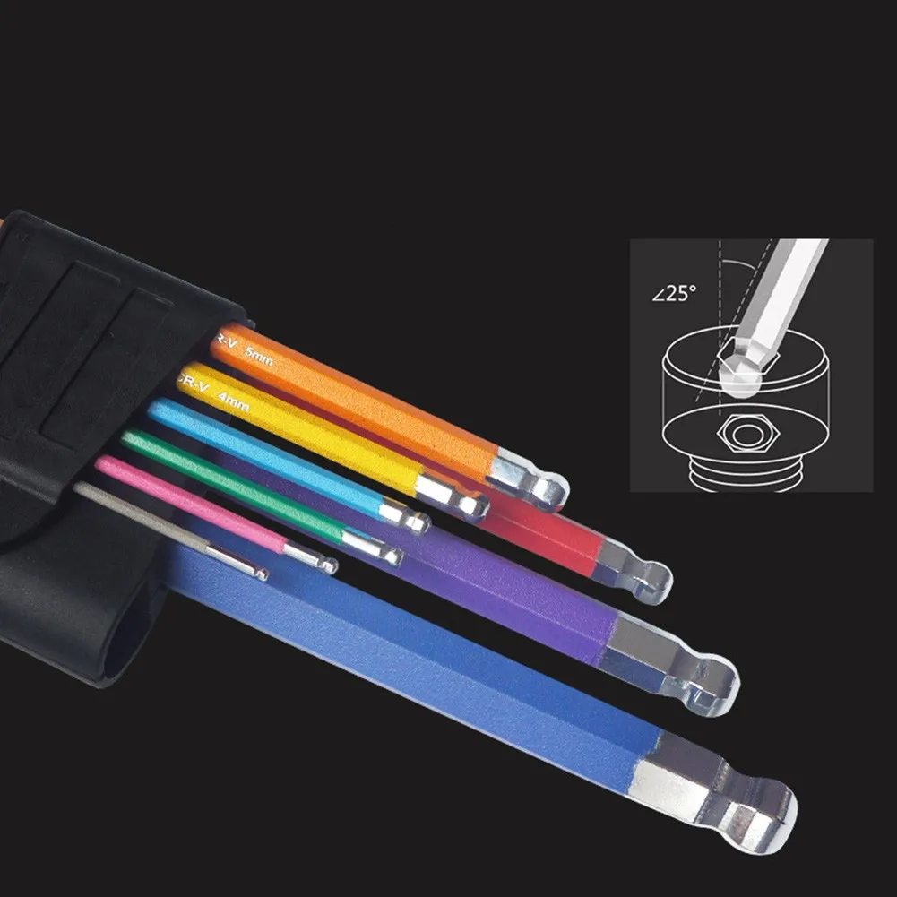 9Pcs Colored Coded Ball-End L Hex Allen Key Metric Wrench Spanner Set Torque Long Metric With Sleeve Bicycle Hand Repair Tools
9Pcs Colored Coded Ball-End L Hex Allen Key Metric Wrench Spanner Set Torque Long Metric With Sleeve Bicycle Hand Repair Tools