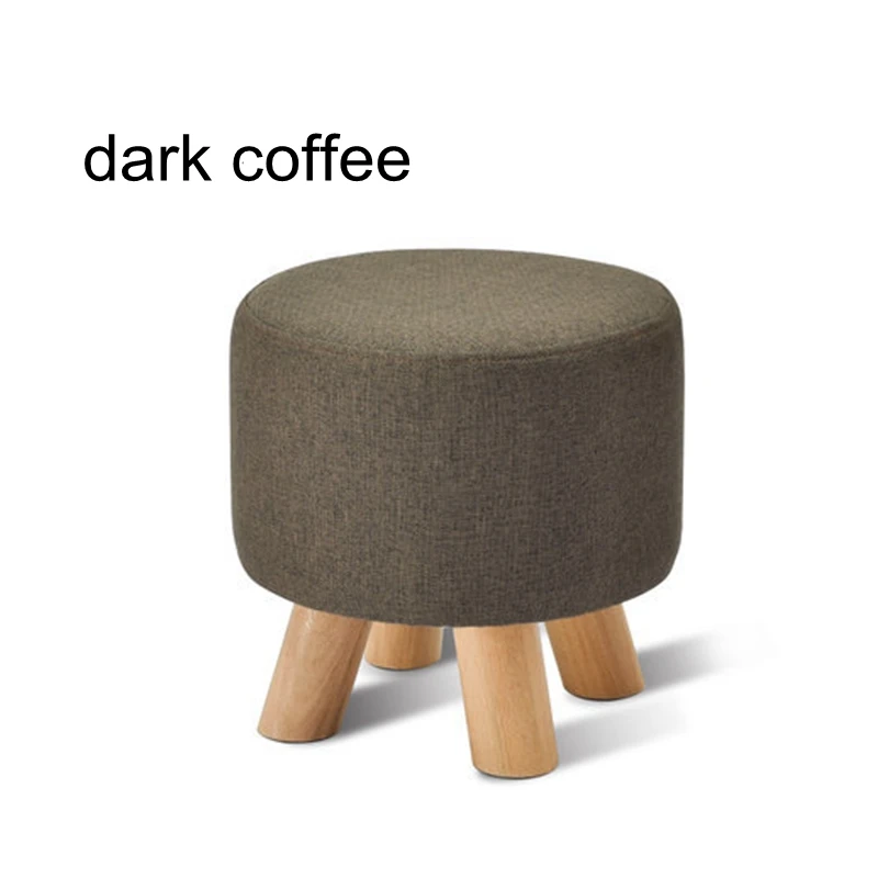 Home Small Footstool Dark Coffee Fashion Low Leg Wood Round Stool Fashion Creative Cloth Art Sofa Shoes Stool Removable Washable
Home Small Footstool Dark Coffee Fashion Low Leg Wood Round Stool Fashion Creative Cloth Art Sofa Shoes Stool Removable Washable