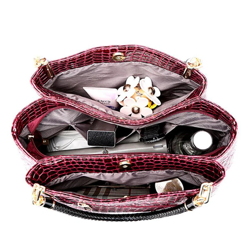 Women's Bag Luxury High Quality Classic Crocodile Pattern Handbag Brand Designer Large Capacity Shoulder Messenger Bag
Women's Bag Luxury High Quality Classic Crocodile Pattern Handbag Brand Designer Large Capacity Shoulder Messenger Bag