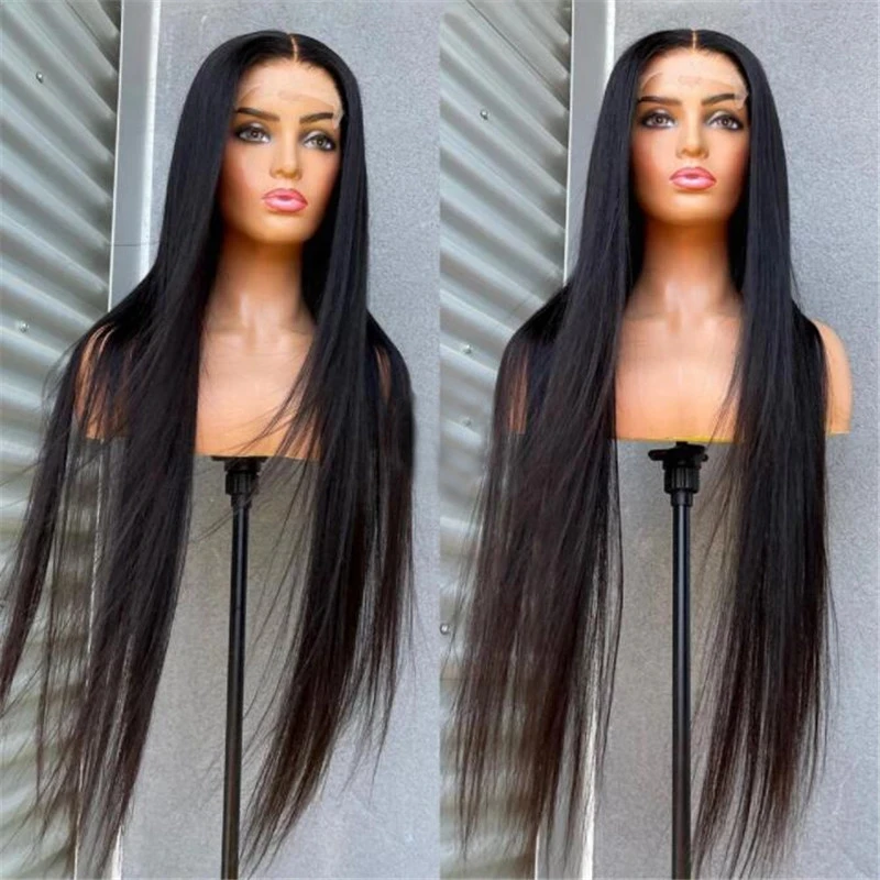Synthetic Wig 26 Inch Long Bone Straight Lace Front Wigs Natural Color Heat Resistant Pre Plucked 13x4 Lace Wigs For Black Women
Synthetic Wig 26 Inch Long Bone Straight Lace Front Wigs Natural Color Heat Resistant Pre Plucked 13x4 Lace Wigs For Black Women