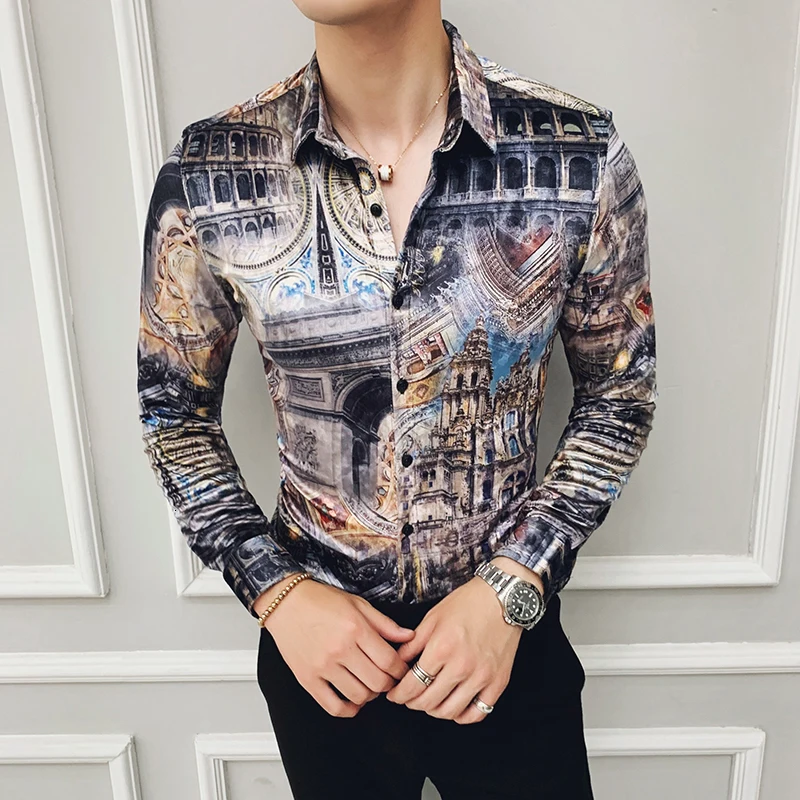2020 Luxury Velvet Men Shirts Long Sleeve Casual Shirts Keep Warm Print Slim Fit Dress Mens Business Shirts Camisa
2020 Luxury Velvet Men Shirts Long Sleeve Casual Shirts Keep Warm Print Slim Fit Dress Mens Business Shirts Camisa