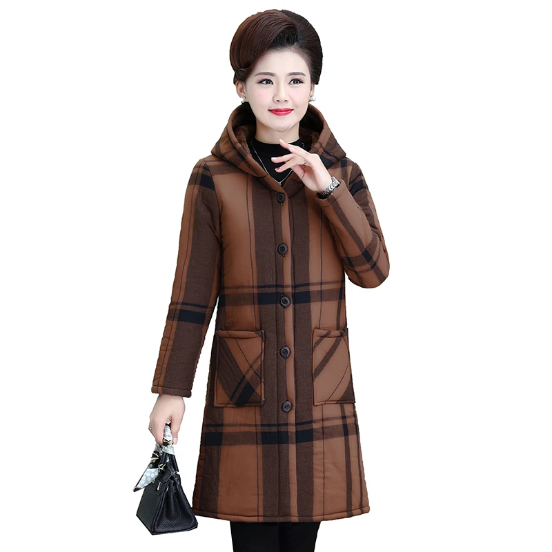 WomenWinter Outwear New Cotton Padded Jacket Mid-Length Middle Elderly Hooded Cotton Large Size 5xl Loose Thick Padded Coat
WomenWinter Outwear New Cotton Padded Jacket Mid-Length Middle Elderly Hooded Cotton Large Size 5xl Loose Thick Padded Coat