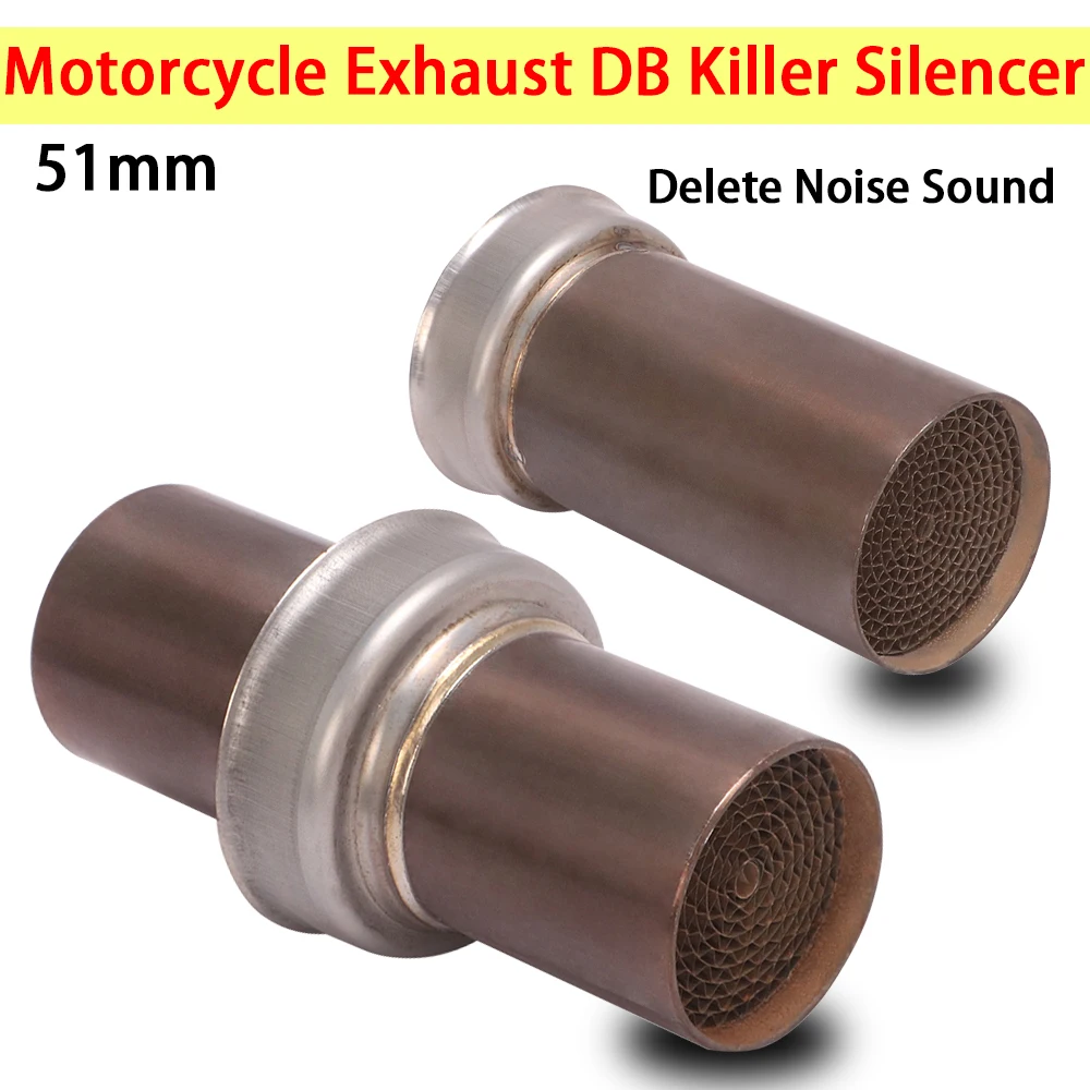 

51mm Yoshimura Universal Motorcycle Exhaust Muffler Removable DB Killer Catalyst Delete Noise Sound Escape Moto Silencer