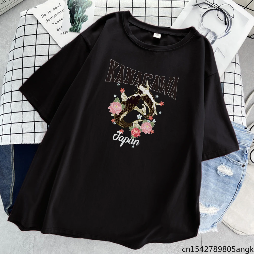 Женская футболка Kanagawa Two Koi, модные топы в Корейском стиле Харадзюку, летние мягкие большие размеры
Женская футболка Kanagawa Two Koi, модные топы в Корейском стиле Харадзюку, летние мягкие большие размеры