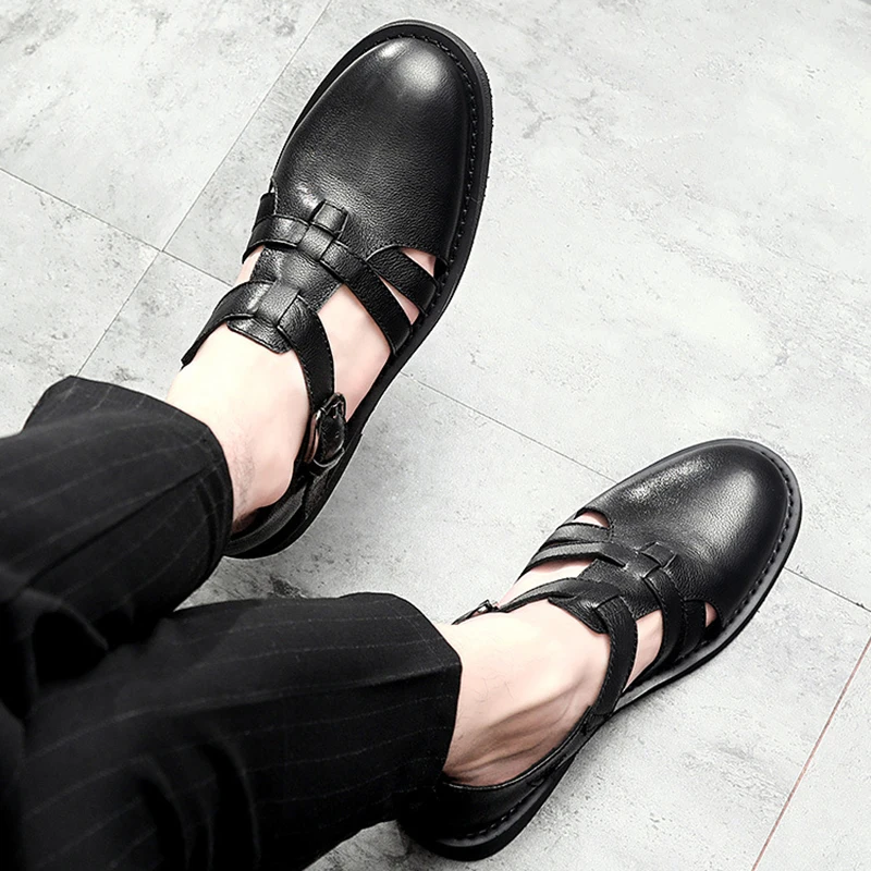 Summer Breathable British Business Outer High Quality Genuine Leather Sandals mens gladiator sandals summer all-match cowhide
Summer Breathable British Business Outer High Quality Genuine Leather Sandals mens gladiator sandals summer all-match cowhide