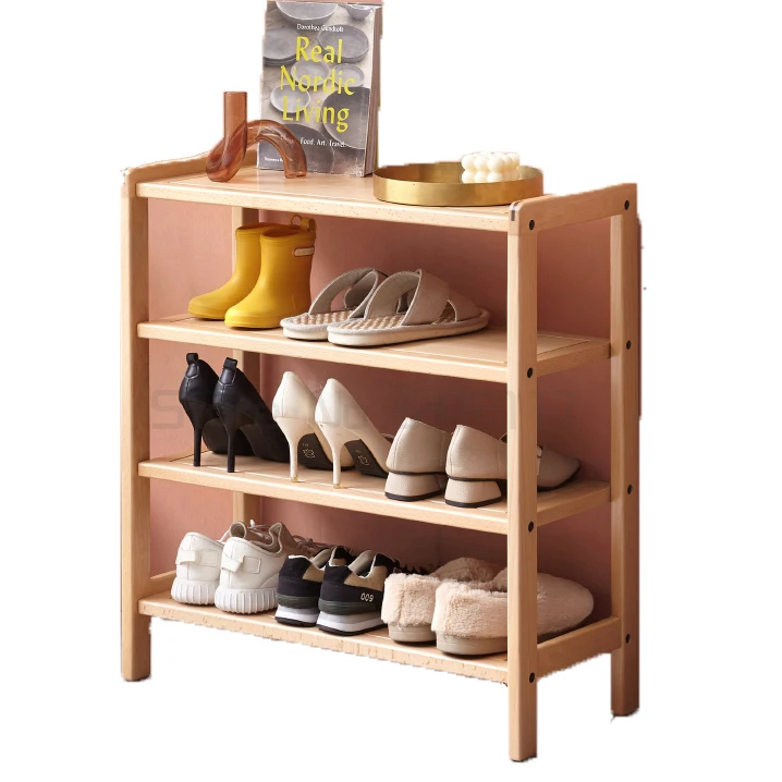 Simple solid wood shoe rack modern European beech storage rack Nordic simple door multi-layer shoe cabinet
Simple solid wood shoe rack modern European beech storage rack Nordic simple door multi-layer shoe cabinet