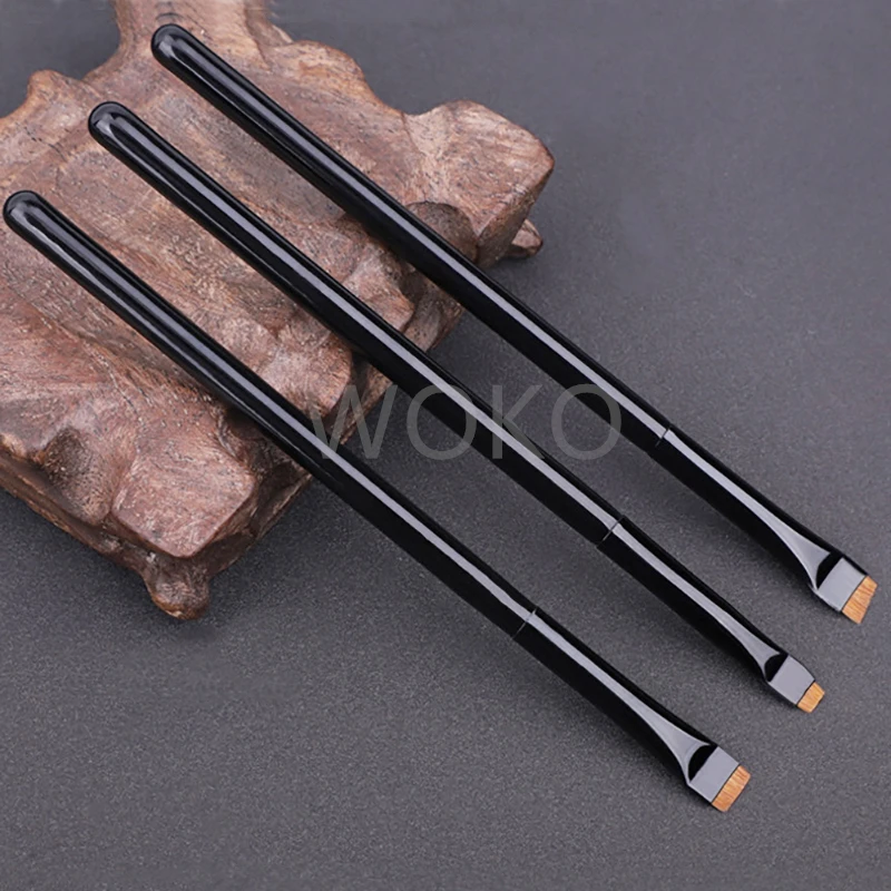 Angled Eyeliner Brush Liquid Gel Eyebrow Brush Thin Flat Eyeliner Brush High Quality Weasel Hair Eye Makeup Brushes Makeup Tool
Angled Eyeliner Brush Liquid Gel Eyebrow Brush Thin Flat Eyeliner Brush High Quality Weasel Hair Eye Makeup Brushes Makeup Tool