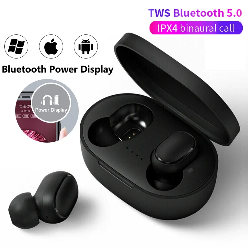 A6S TWS Bluetooth беспроводные наушники вкладыши 5 0 для Xiaomi iPhone Huawei Samsung универсальные