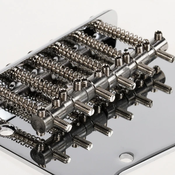 Set Of Chrome 6 Saddle Bridge Zinc Alloy For Guitar Parts New
Set Of Chrome 6 Saddle Bridge Zinc Alloy For Guitar Parts New