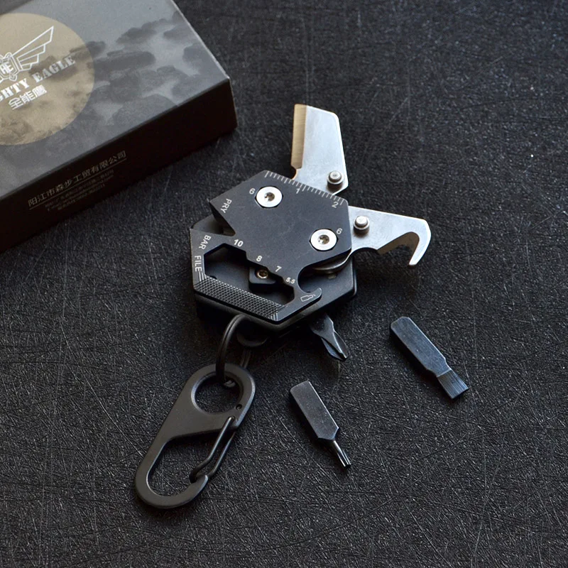 Mini multifunctional knife hexagon key buckle coin knife folding knife creative EDC combination tool screwdriver
Mini multifunctional knife hexagon key buckle coin knife folding knife creative EDC combination tool screwdriver