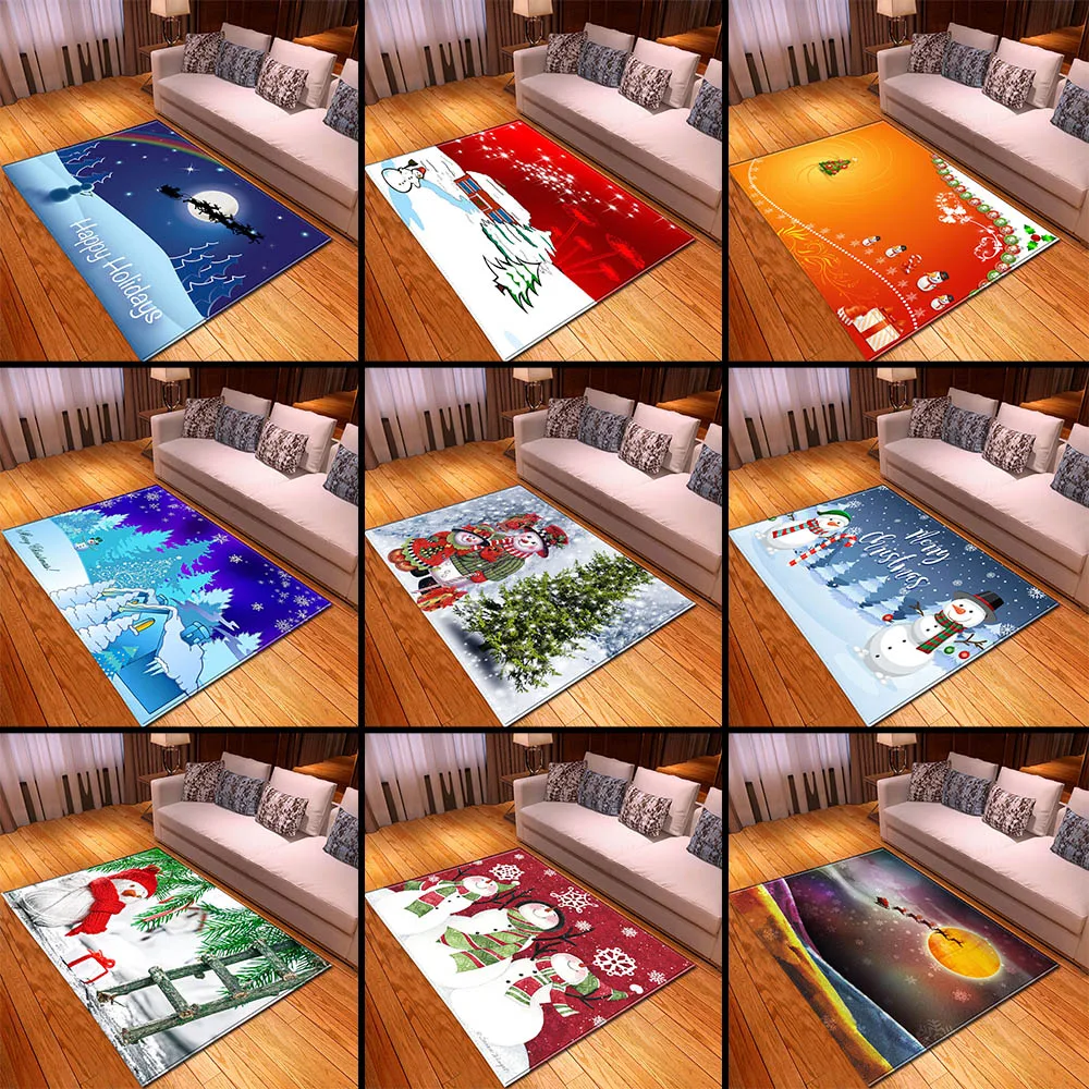 Merry Christmas Carpets Area Rugs Parlor Xmas Snowman Santa Mat Dining Room Bedroom Living Room Blue Carpet Home Decorative
Merry Christmas Carpets Area Rugs Parlor Xmas Snowman Santa Mat Dining Room Bedroom Living Room Blue Carpet Home Decorative
