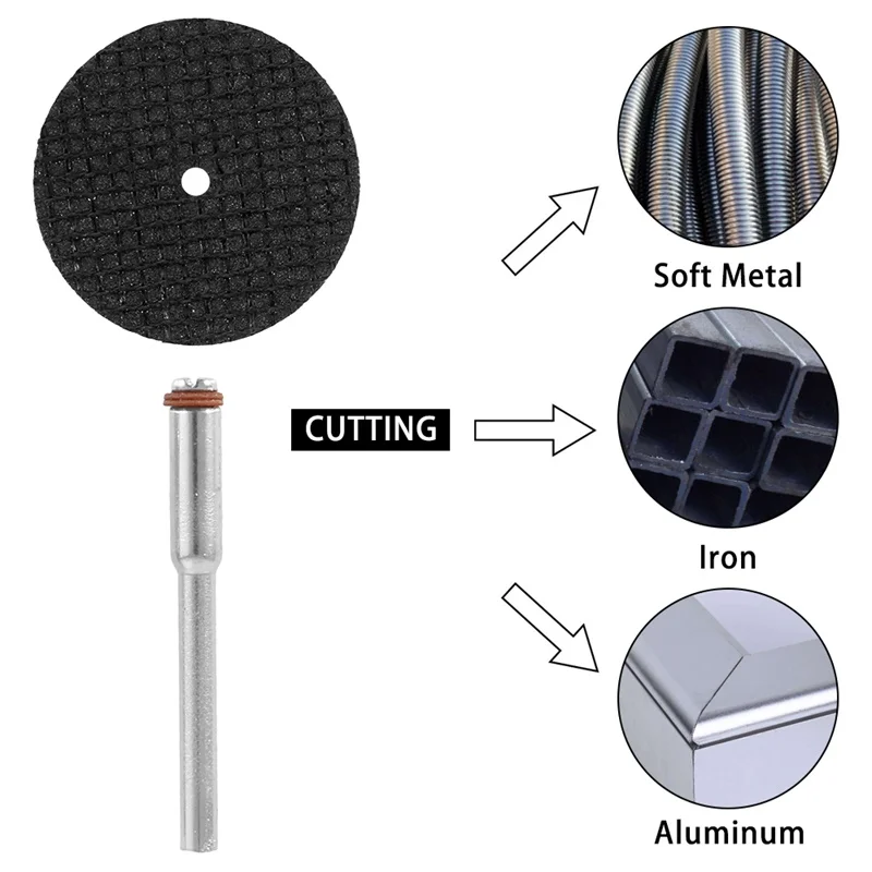 63 Pcs Diamond Cutting Wheels HSS Circular Saw Blade Rotary Woodworking Tool for Dremel Mini Drill Rotary Tool Accessories
63 Pcs Diamond Cutting Wheels HSS Circular Saw Blade Rotary Woodworking Tool for Dremel Mini Drill Rotary Tool Accessories