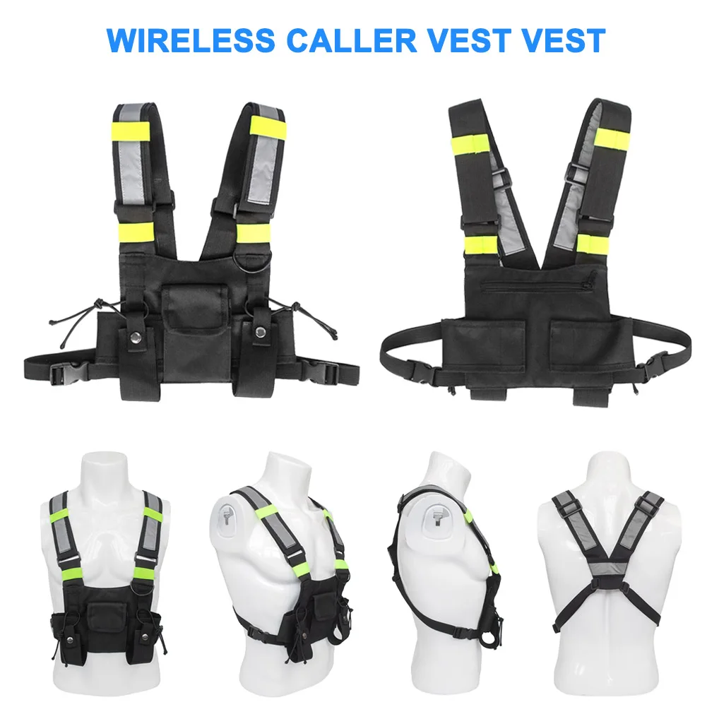 High Radio Harness Chest Rig Bag Pocket Pack Holster Vest for 2 Way Radio Walkie Talkie DOG88 
High Radio Harness Chest Rig Bag Pocket Pack Holster Vest for 2 Way Radio Walkie Talkie DOG88
