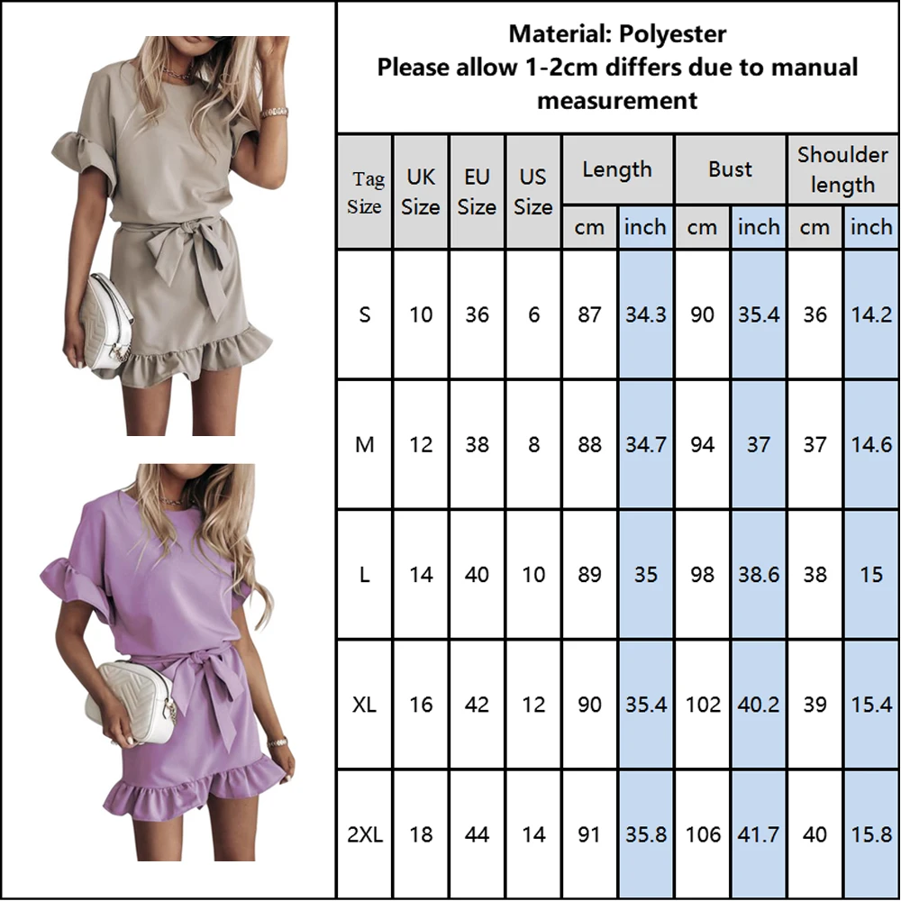 2020 explosion models summer solid color short flare sleeved loose round neck ruffle dress Elegant Lace Up Party Dress Vestidos
2020 explosion models summer solid color short flare sleeved loose round neck ruffle dress Elegant Lace Up Party Dress Vestidos