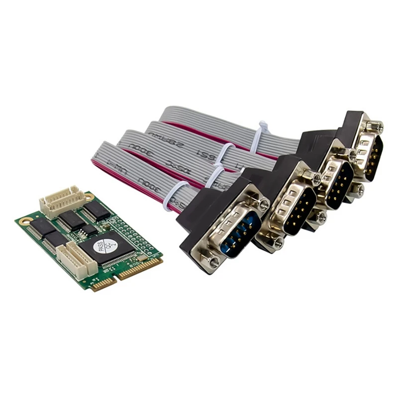 Mini PCIE CH384L 4S DB-9 RS232 последовательный порт промышленного класса последовательный COM1 порт расширения адаптера карты
Mini PCIE CH384L 4S DB-9 RS232 последовательный порт промышленного класса последовательный COM1 порт расширения адаптера карты