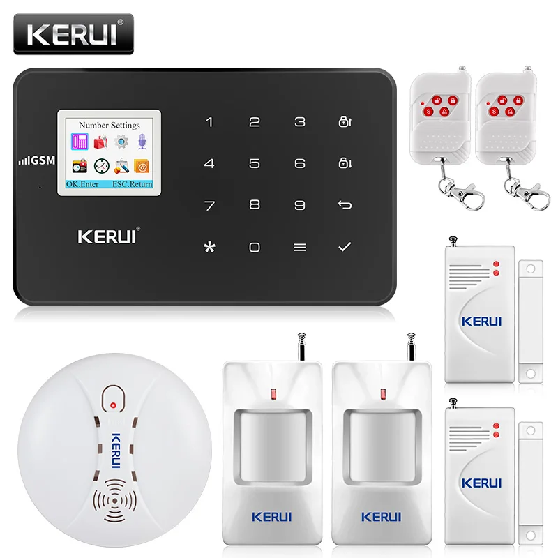 KERUI Anti-theft Alarm System Wireless Home GSM Security Alarm System Kit APP Control With Automatic Dial Motion Detector
KERUI Anti-theft Alarm System Wireless Home GSM Security Alarm System Kit APP Control With Automatic Dial Motion Detector