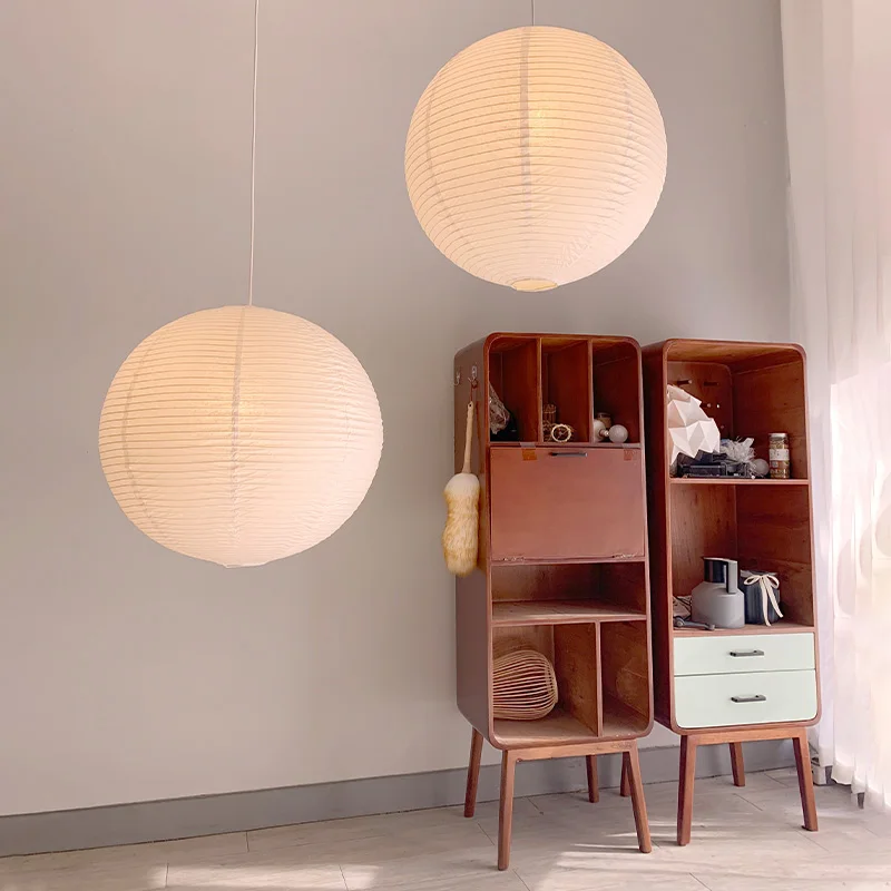 Nordic Denmark Paper Pendant Lights Japanese Hotel Circular Lamp Room Decor for Living Bedroom Lustres Pendentes | Лампы и освещение