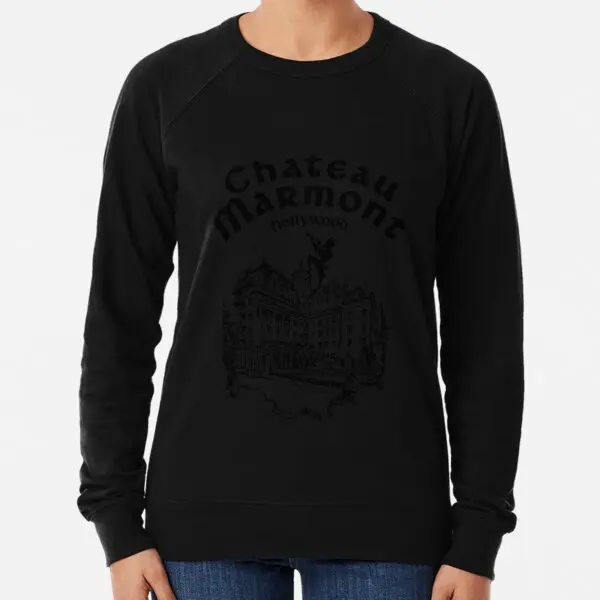 C H A T E A U M A R M O N T Print Black Lightweight Sweatshirt Women Long Sleeved Fashion Pullovers Hoodies Ladies Men O Neck
C H A T E A U M A R M O N T Print Black Lightweight Sweatshirt Women Long Sleeved Fashion Pullovers Hoodies Ladies Men O Neck