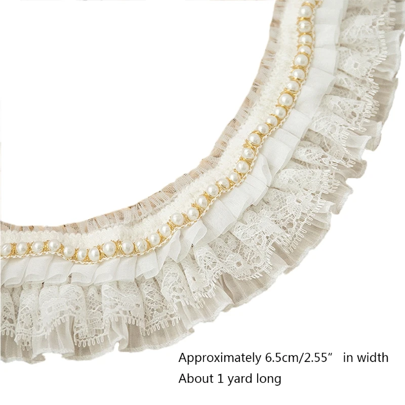 1 Yard Wide Three Layers 3DLace Trim Chiffon Pleated Embroidered Ribbon Skirt Sofa Curtains Garment Patchwork Decoration M6CD
1 Yard Wide Three Layers 3DLace Trim Chiffon Pleated Embroidered Ribbon Skirt Sofa Curtains Garment Patchwork Decoration M6CD
