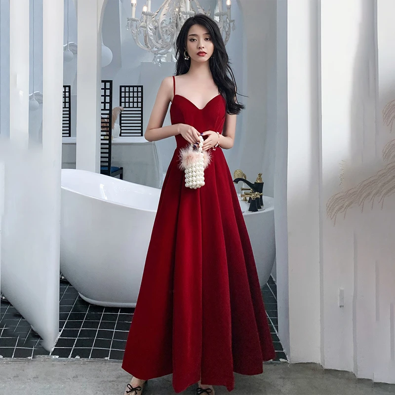 Special Occasion Dresses Vintage V-Neck Sleeveless Spaghetti Strap A-Line Luxury Burgundy Backless Elegant Women Prom Gowns E900
Special Occasion Dresses Vintage V-Neck Sleeveless Spaghetti Strap A-Line Luxury Burgundy Backless Elegant Women Prom Gowns E900