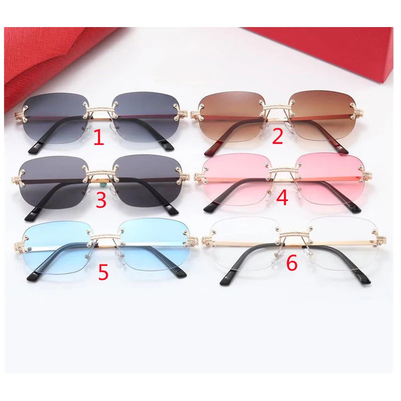 2021 New Fashion Luxury Sunglasses Women Rimless Sun Glasses Female Metal Eyewear Outdoor Shades Unisex Eyewear Oculos De Sol
2021 New Fashion Luxury Sunglasses Women Rimless Sun Glasses Female Metal Eyewear Outdoor Shades Unisex Eyewear Oculos De Sol