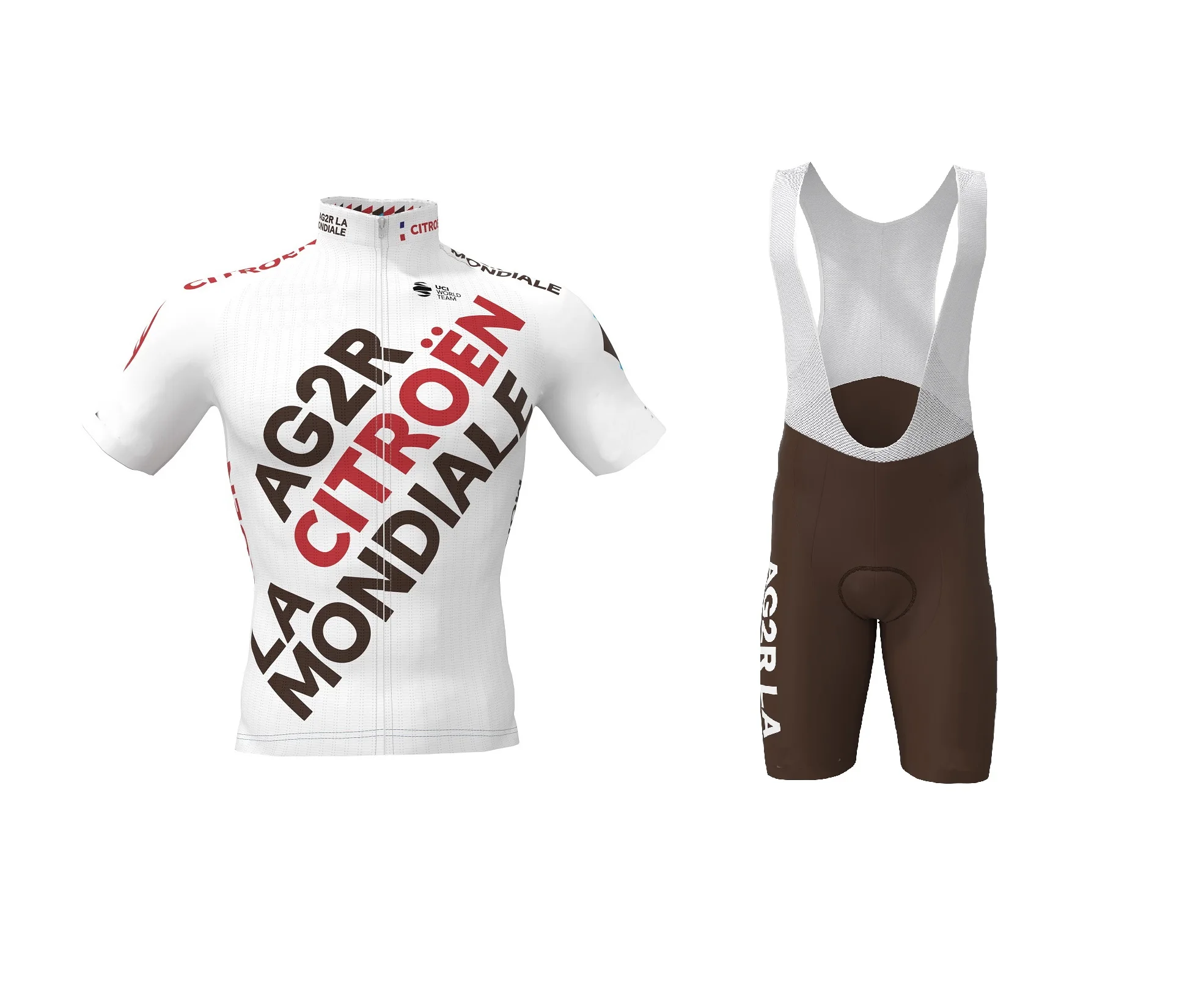 2021 г., AG2R, командная веломайка с коротким рукавом, летняя велосипедная одежда, одежда для велоспорта + шорты-комбинезон с лентой
2021 г., AG2R, командная веломайка с коротким рукавом, летняя велосипедная одежда, одежда для велоспорта + шорты-комбинезон с лентой