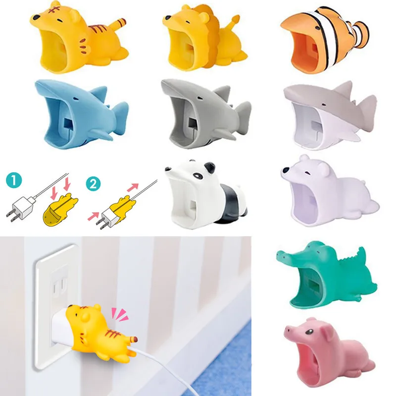 Cartoon Cute Animal phone Charger Protector US EU Plug Big Cable Bite Protection Cover Charger Protective biger Cable Winder
Cartoon Cute Animal phone Charger Protector US EU Plug Big Cable Bite Protection Cover Charger Protective biger Cable Winder
