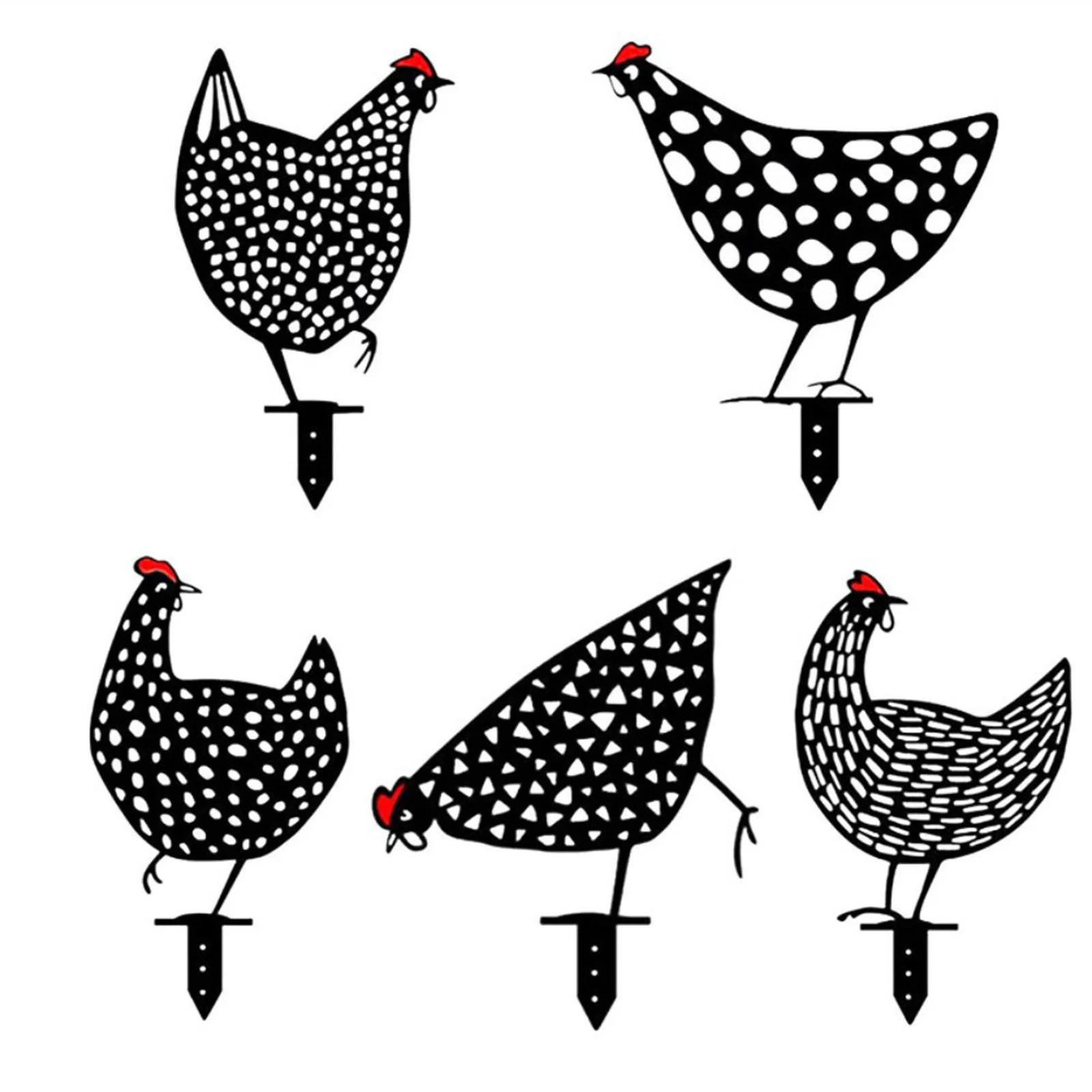 5pcs Acrylic Chicken Decor Hollow-Out Chicken Yard Art Sign Home Garden Lawn Ornament
5pcs Acrylic Chicken Decor Hollow-Out Chicken Yard Art Sign Home Garden Lawn Ornament