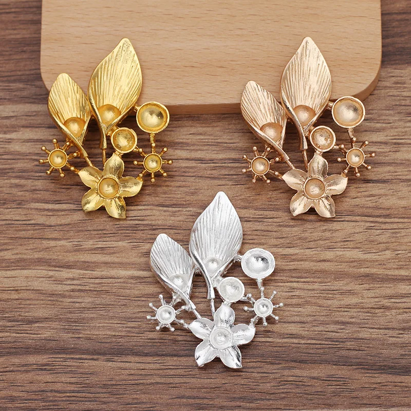 10 PCS 38*51mm Metal Alloy Flowers Leaf Accessories DIY Handmade Necklace Hair Accessories For Jewelry Making
10 PCS 38*51mm Metal Alloy Flowers Leaf Accessories DIY Handmade Necklace Hair Accessories For Jewelry Making