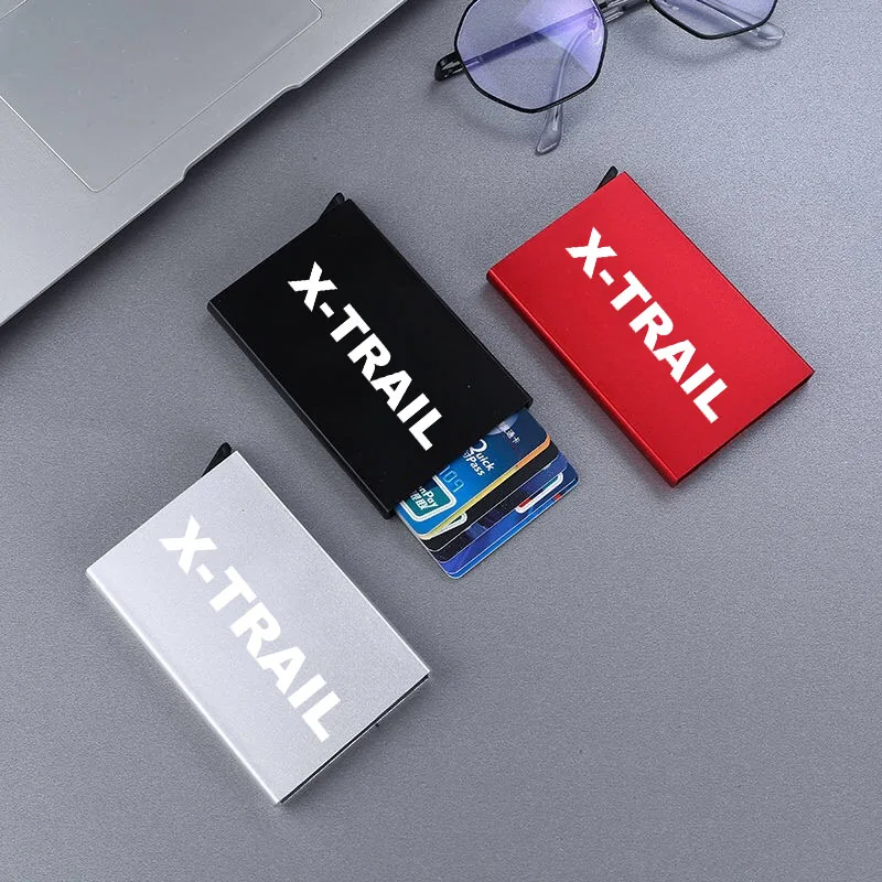 For Nissan X-TRAIL Anti-theft ID Credit Card Holder Thin Aluminium Metal Wallets Pocket Case Credit Card Box Car Accessories
For Nissan X-TRAIL Anti-theft ID Credit Card Holder Thin Aluminium Metal Wallets Pocket Case Credit Card Box Car Accessories